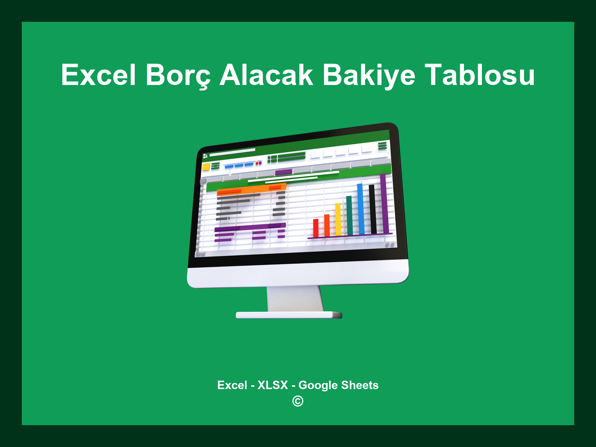 Excel Borç Alacak Bakiye Tablosu