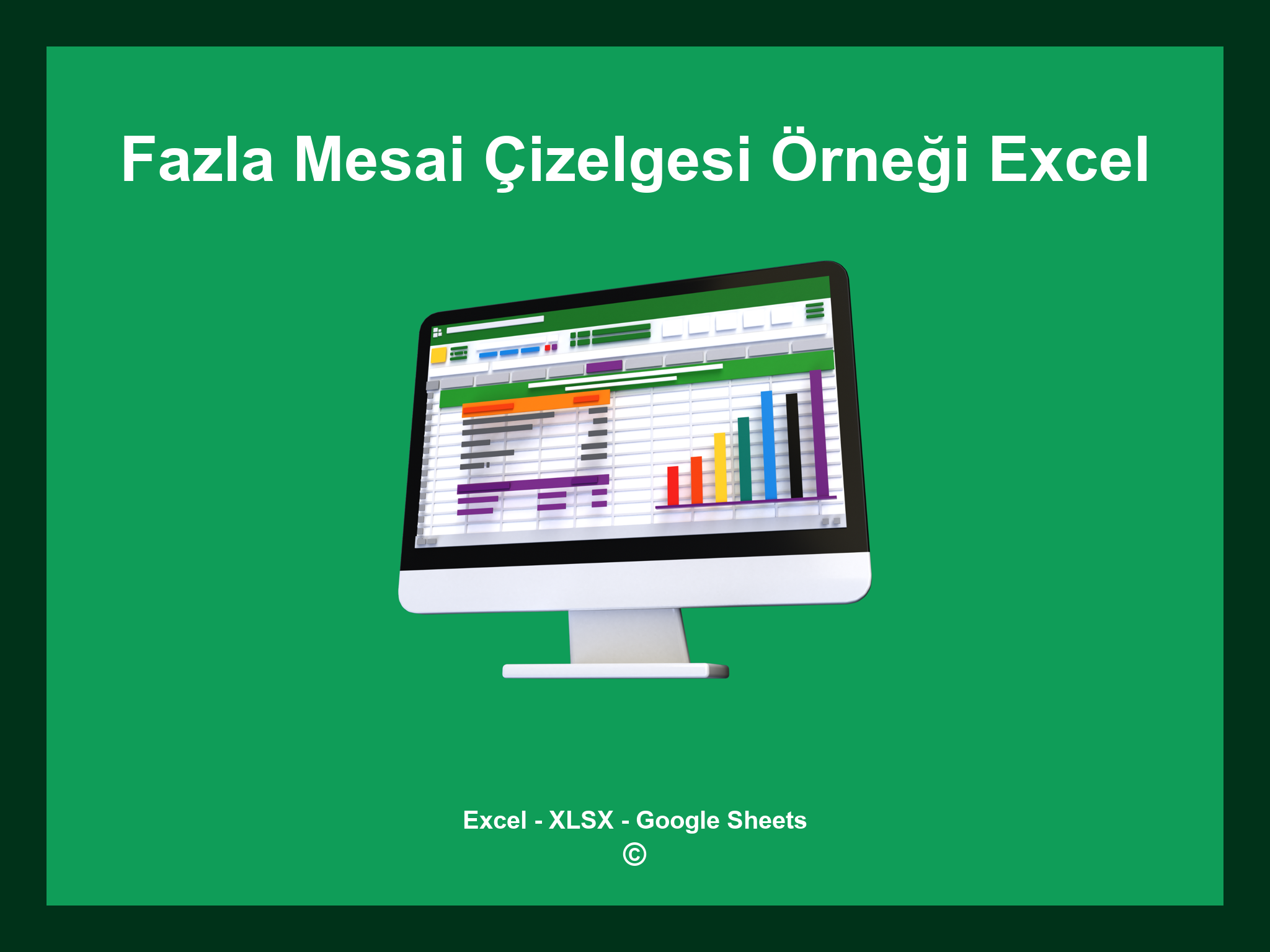 Fazla Mesai Çizelgesi Örneği Excel