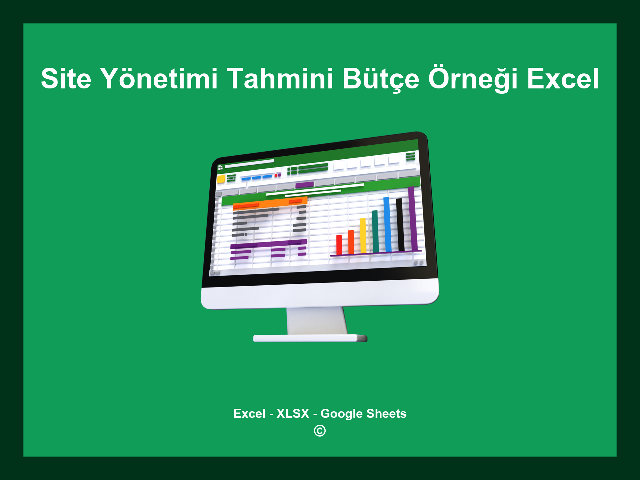 Site Yönetimi Tahmini Bütçe Örneği Excel