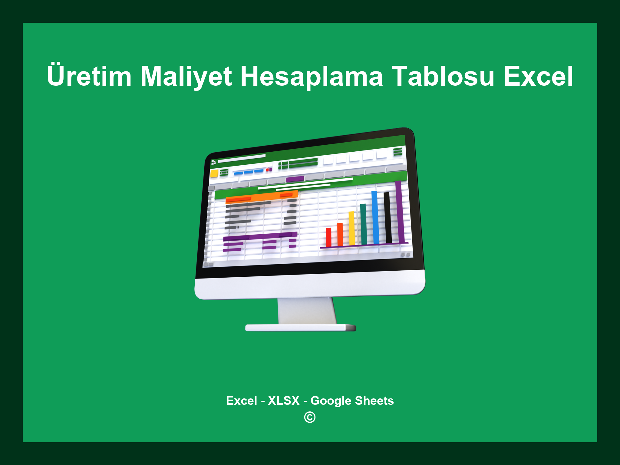 Üretim Maliyet Hesaplama Tablosu Excel
